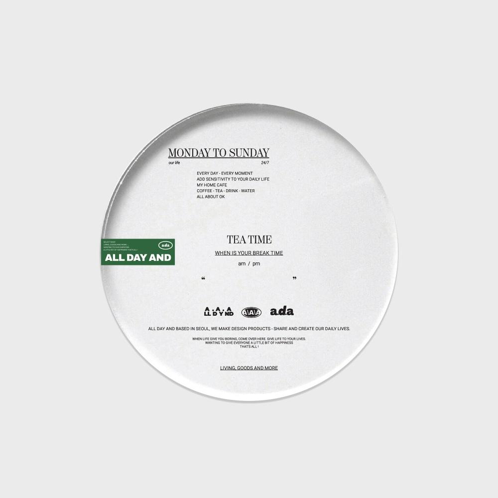 위크 아크릴 티코스터 WEEK COASTER