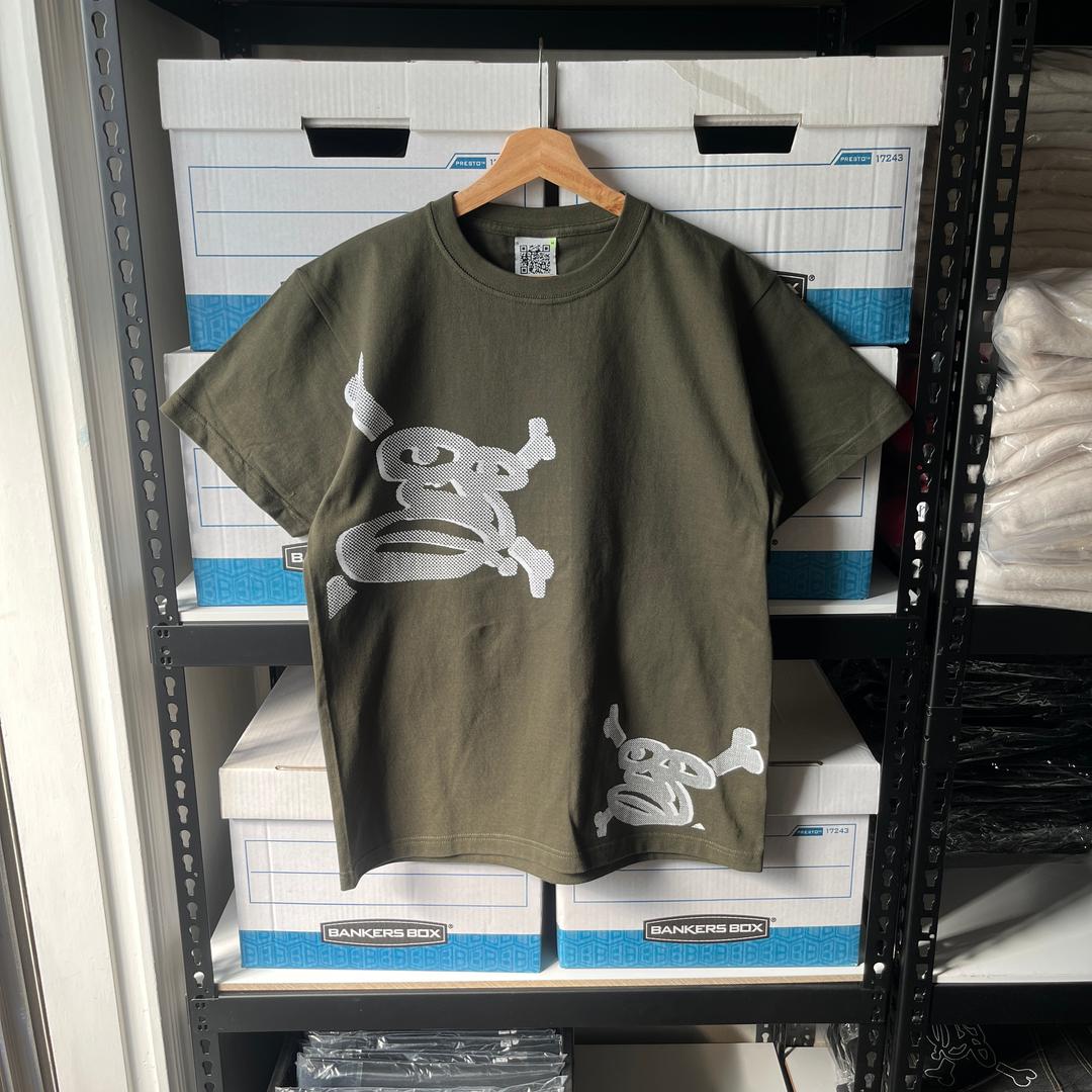 BLF OG Skull Logo T-shirts [ Army Green ]