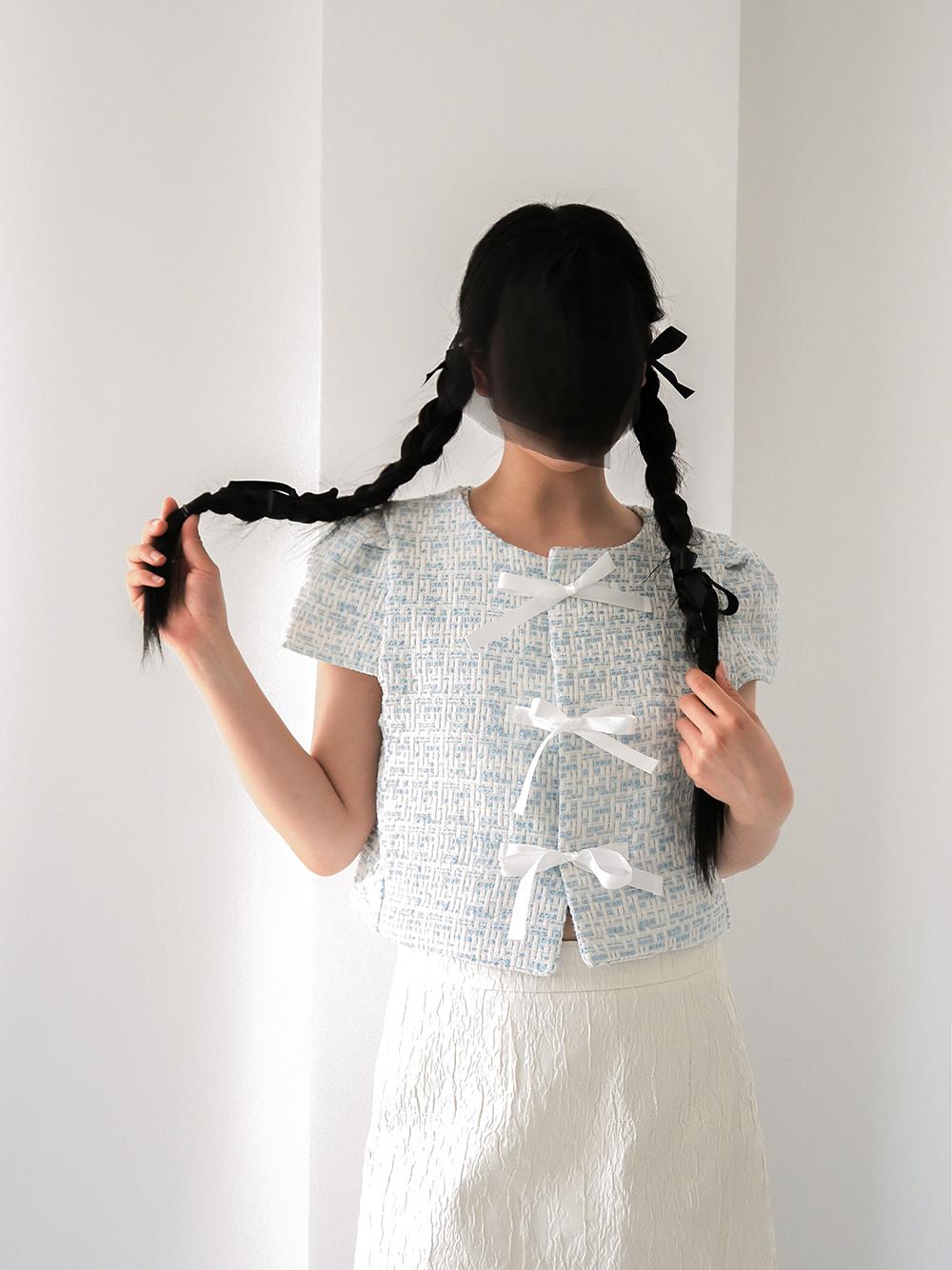 Iris tweed ribbon jacket