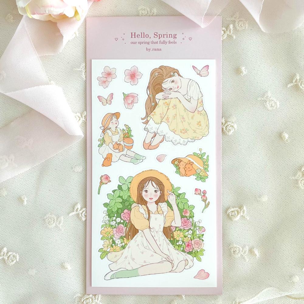 라나 안녕, 봄 스티커
