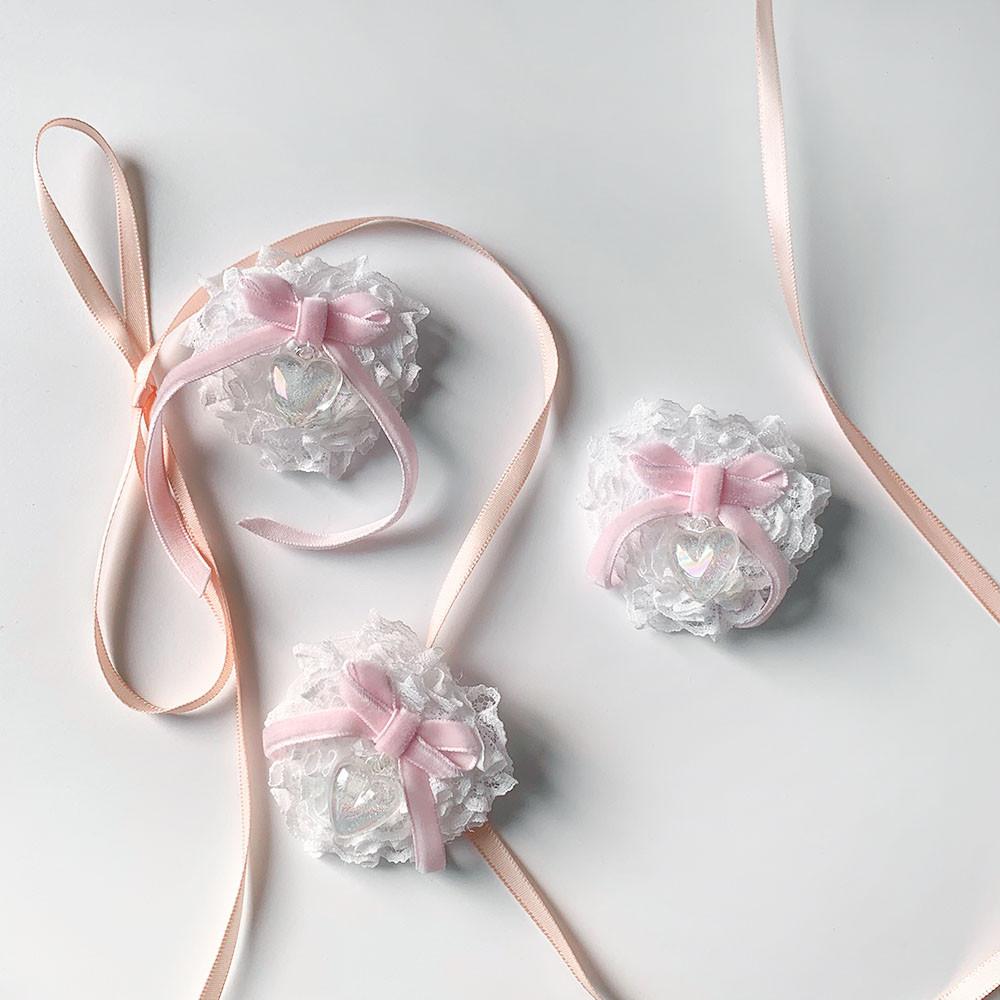 리본 그립 톡홀더 핑크 레이스 맥세이프 스마트톡