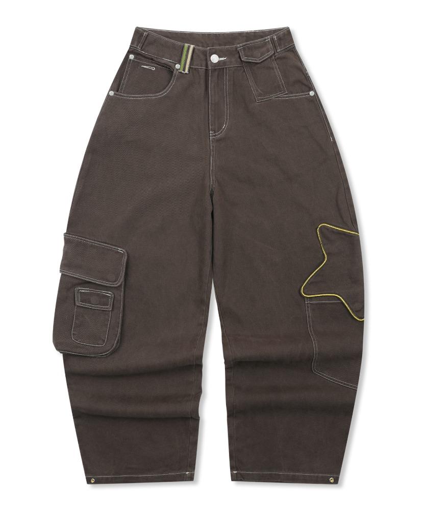 WXP052 아키리호시 카고 벌룬 팬츠 (BROWN)