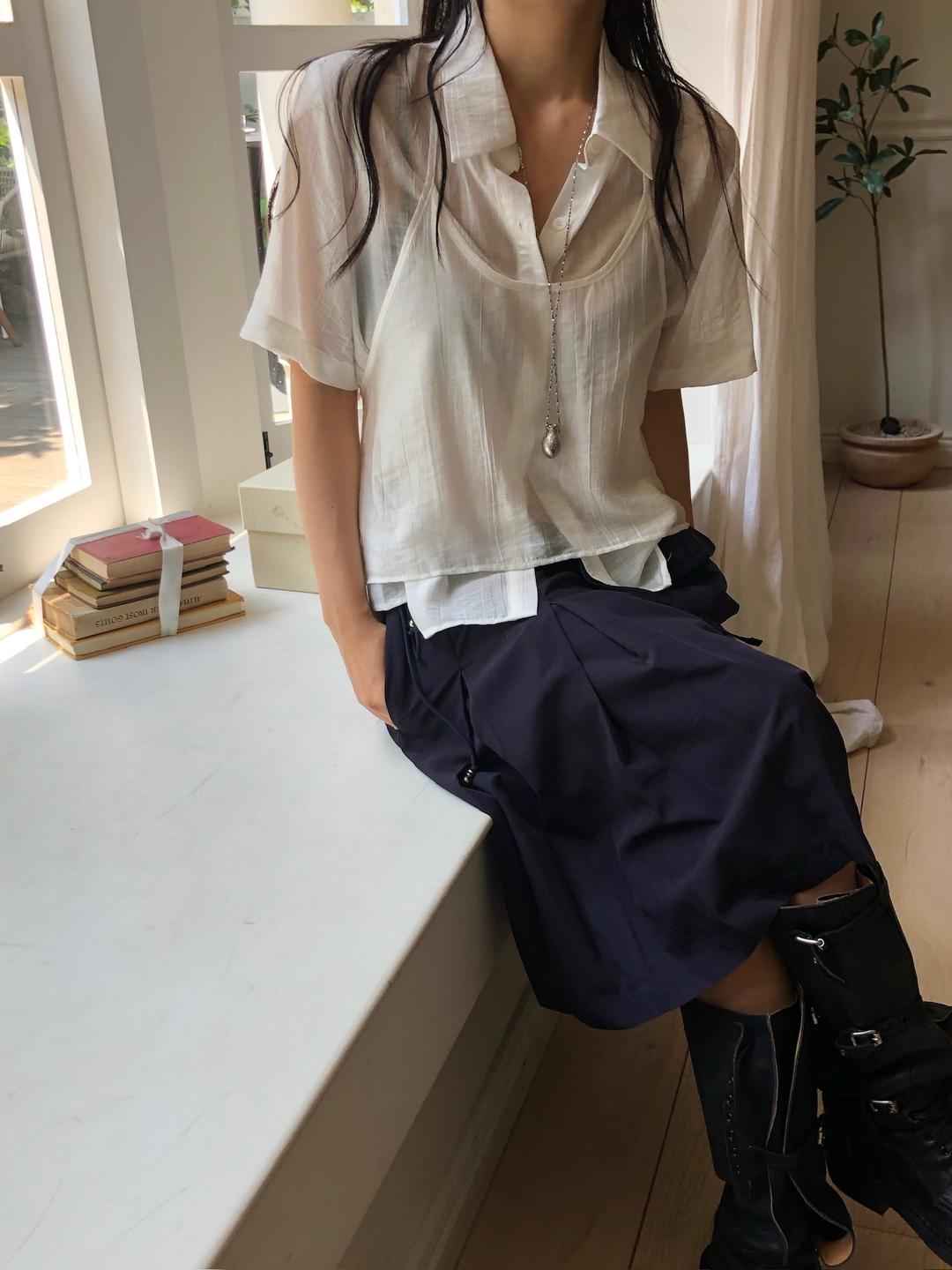 VILLA WRAP BLOUSE (2COLOR)