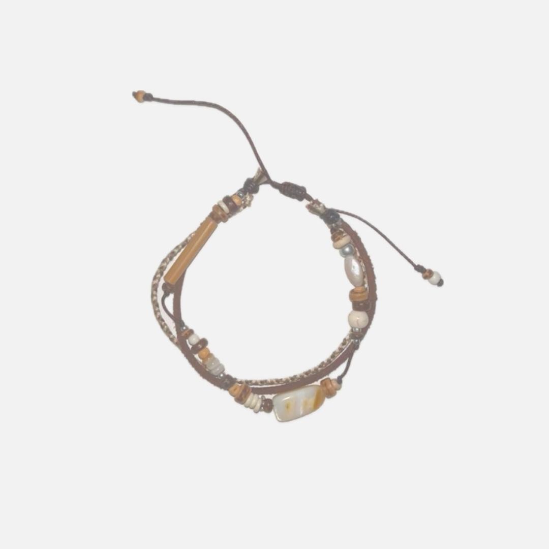 3-layered bracelet(white)