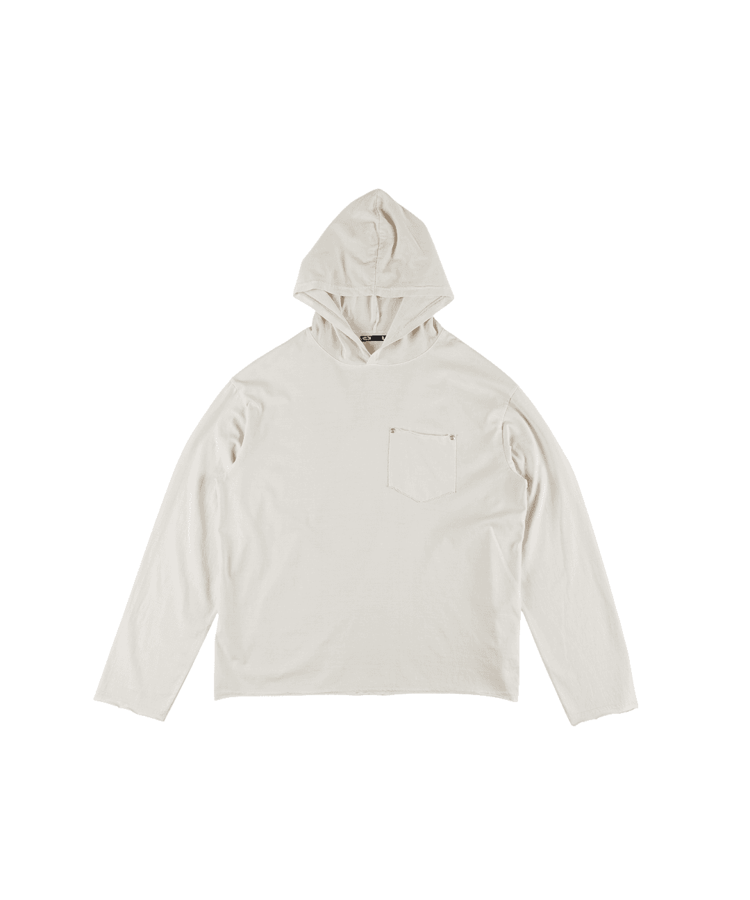 Pigment Pocket Hoodie Cream