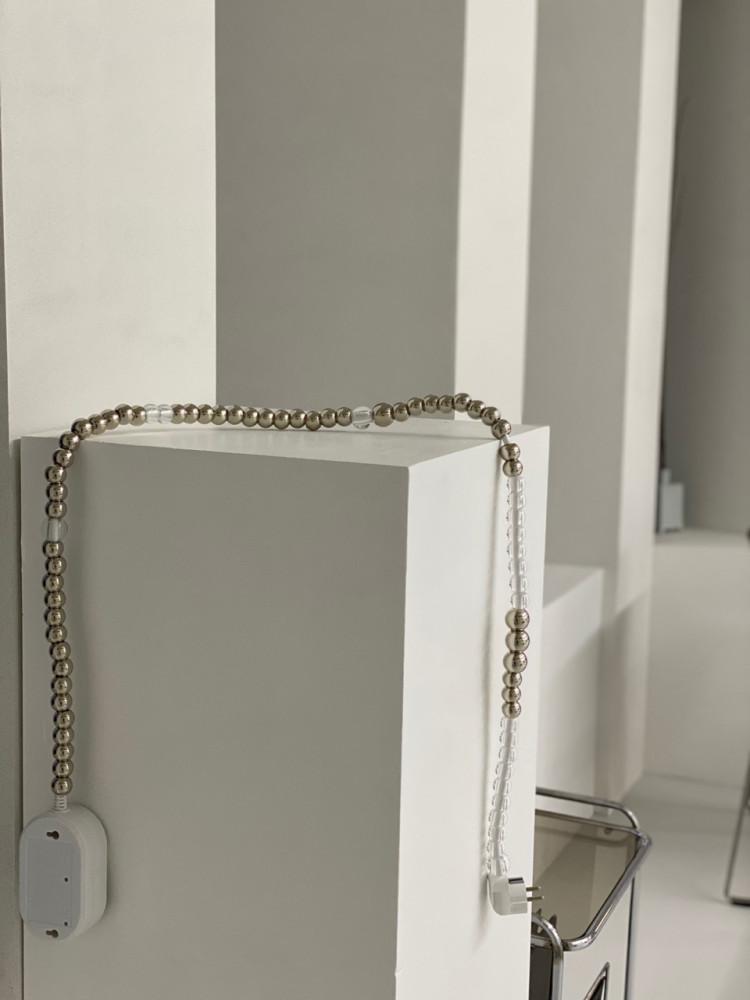 Silver 클리어 비즈 멀티탭/ 커스텀 멀티탭