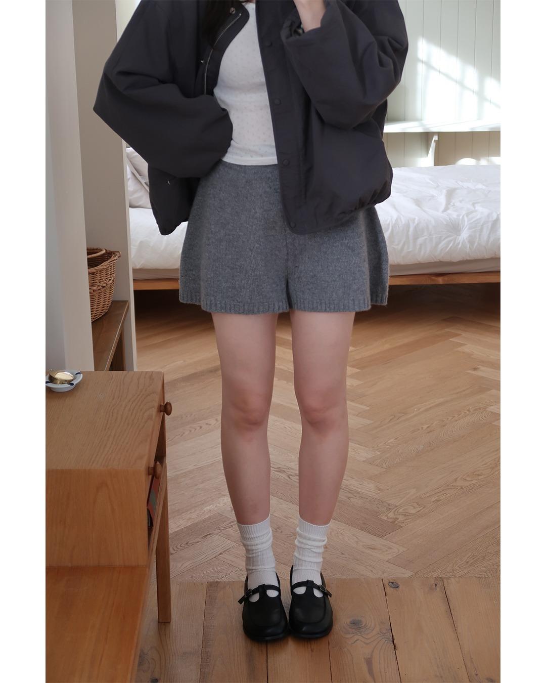 하프 니트 shorts