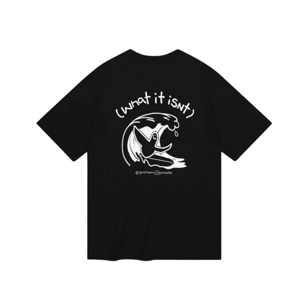 와릿이즌 엔젤 서핑 반팔 티셔츠 블랙