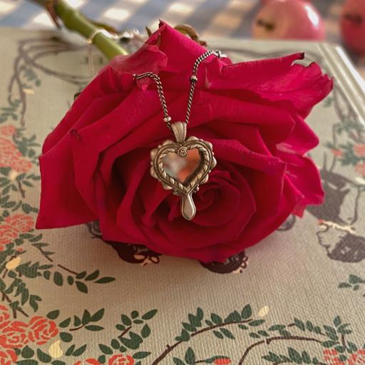 Heart mirror necklace 거울 목걸이