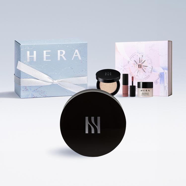 [단독/각인/선물포장] 헤라 블랙 쿠션 파운데이션 싱글(+홀리데이 3종 키트 증정)