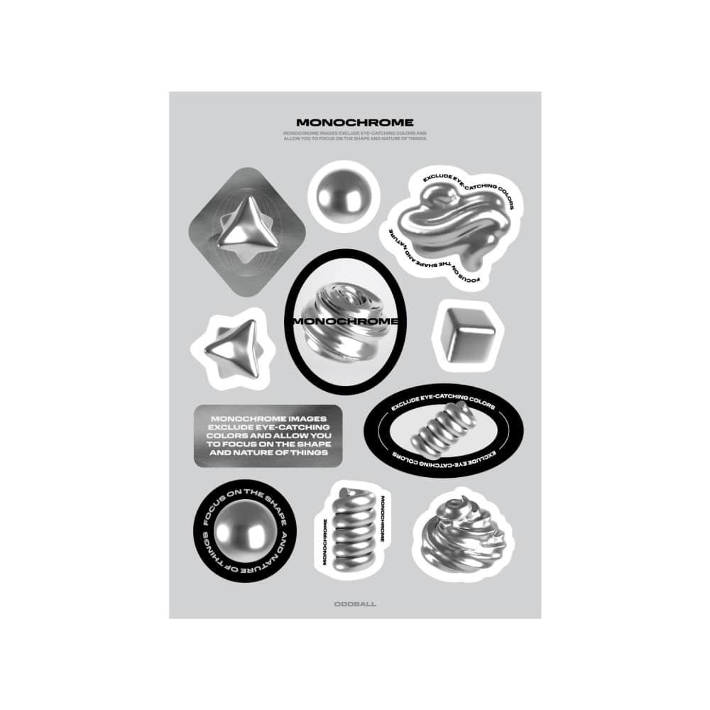 MONOCHROME STICKER