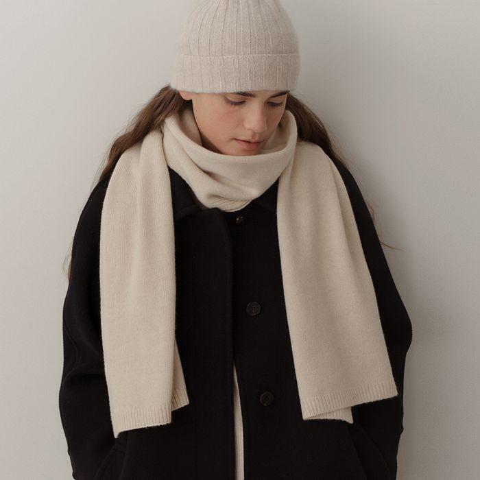 cashmere blend knit muffler (6colors)