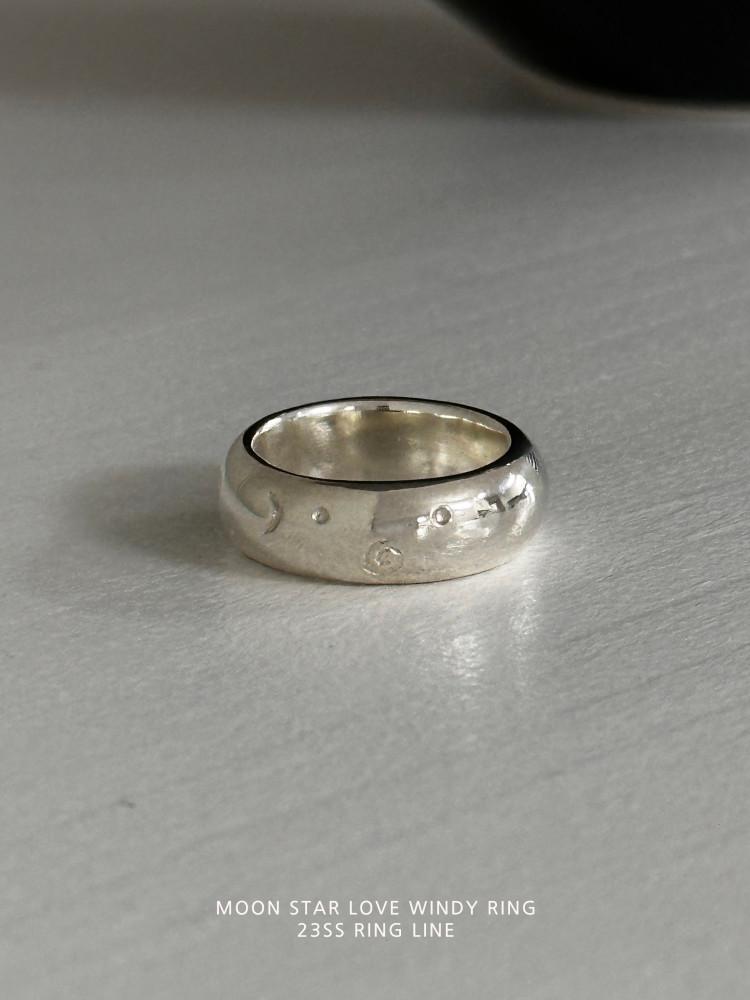moon star love windy ring