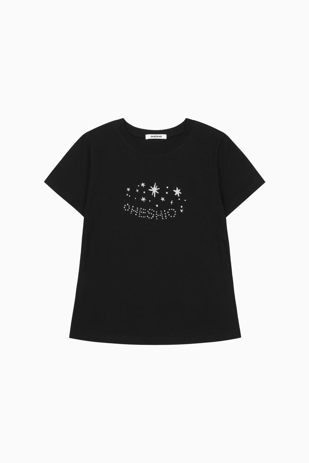 [6/23 예약배송] STAR LOGO T-SHIRT, BLACK