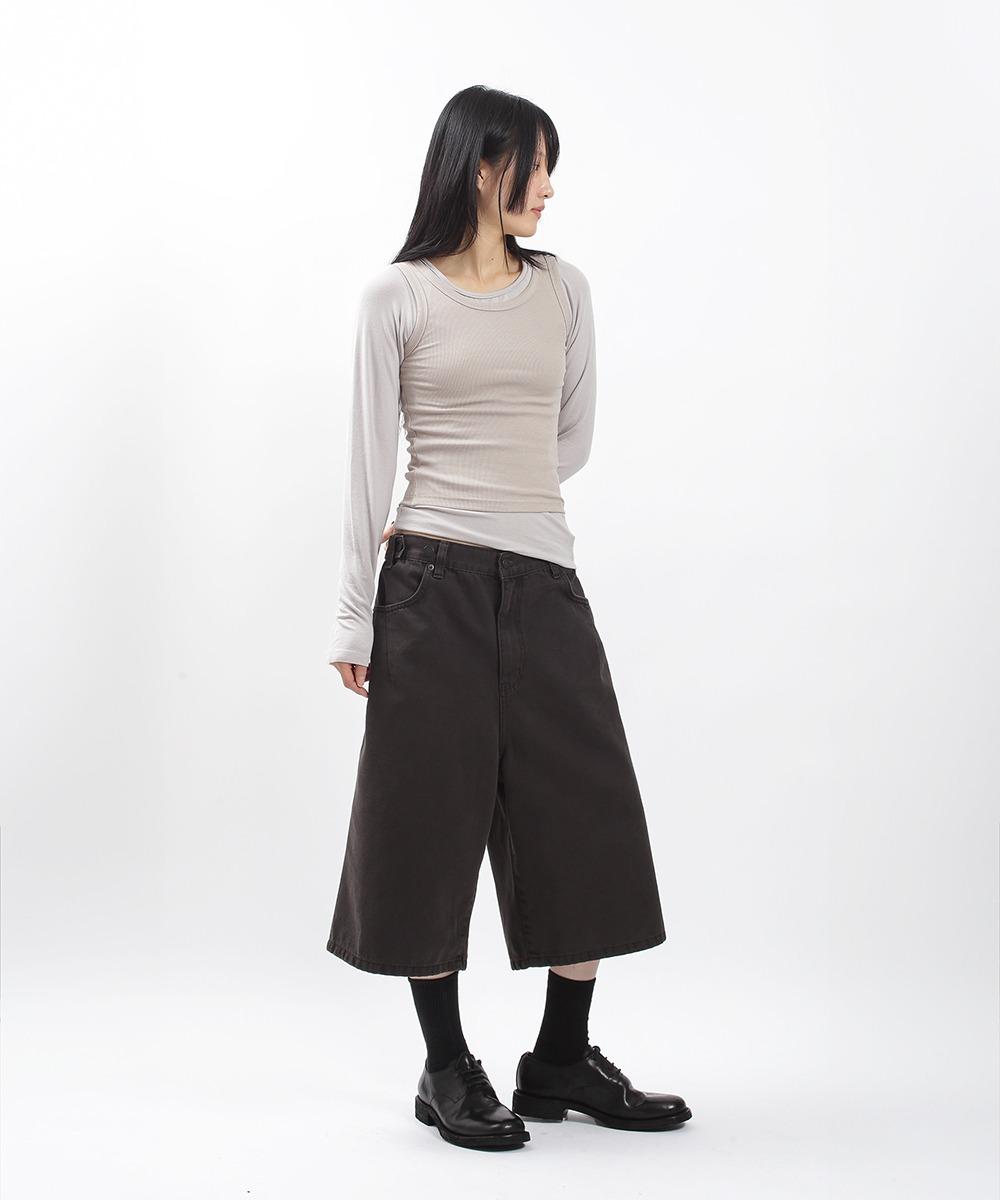 llud Layered long sleeve Beige W