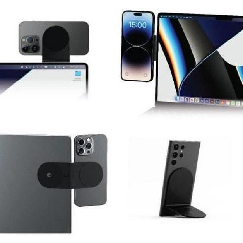 롤링 스퀘어 Edge Pro Core MagSafe 호환 스마트워킹 및 생산성을 위한 휴대폰 자석 홀더 블랙, 1개