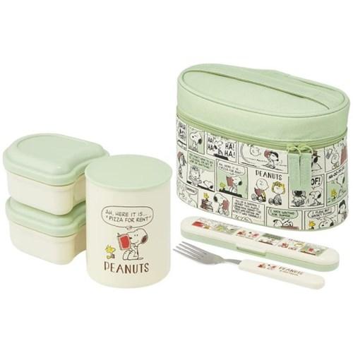 스누피 피너츠 코믹 스텐 보온 도시락 560ML(포크포함)