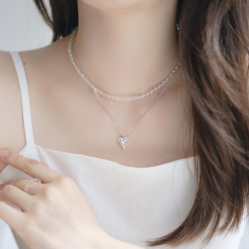 마이 하트  크리스탈 목걸이
