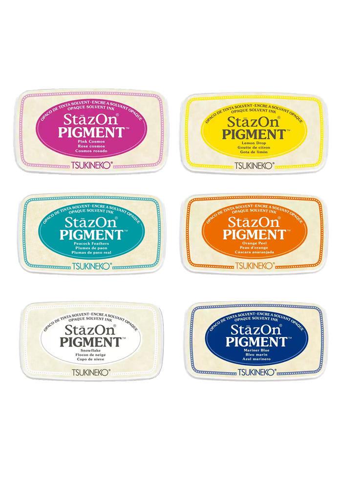 츠키네코 스테이즈온 피그먼트 잉크패드 사무용 공예 다꾸 스탬프 