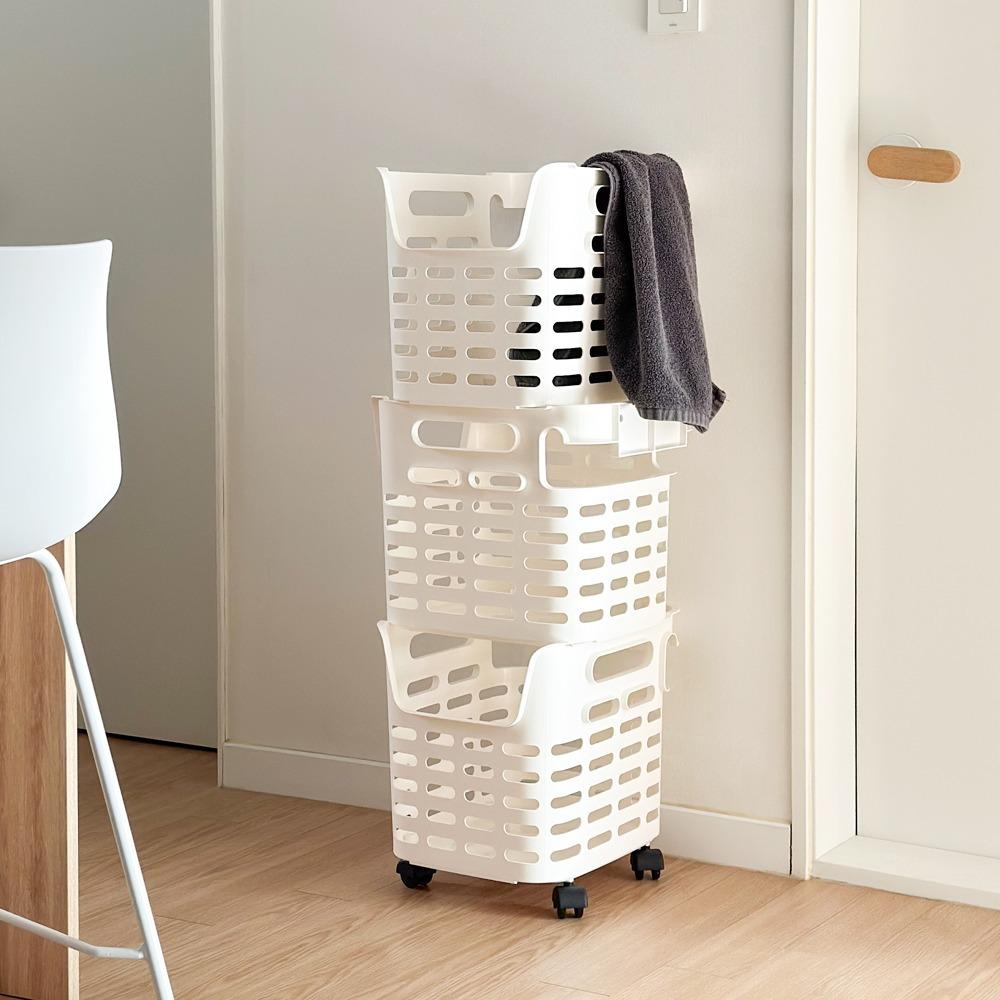 오웨이 적층형 빨래바구니 1+1