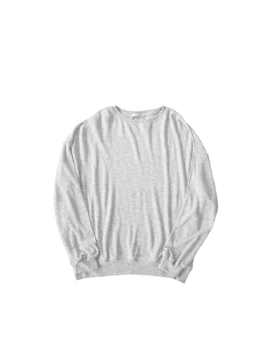 butter waffle sweat - grey