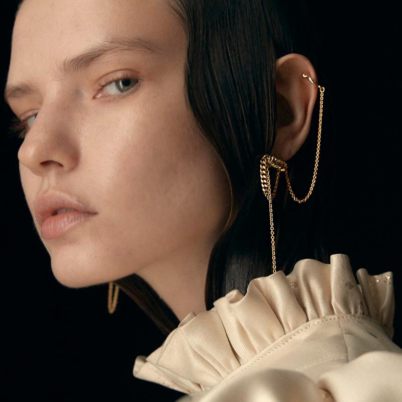 Flow_Screw Earring No.2(One Point)