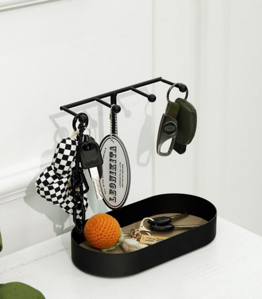 칩앤리빙 모던 레더 키 보관함 트레이 오브제 화장대 정리 소품 정리함