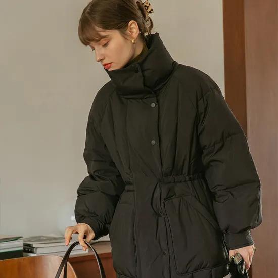JADE stand collar down padding_BLACK