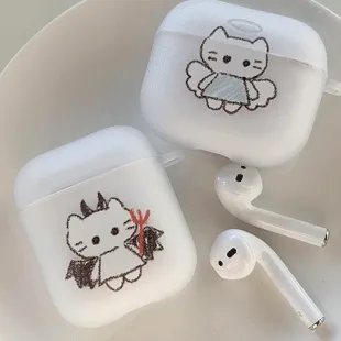 [withsome에어팟/버즈]엔젤 데몬 썸캣 에어팟 버즈 케이스
