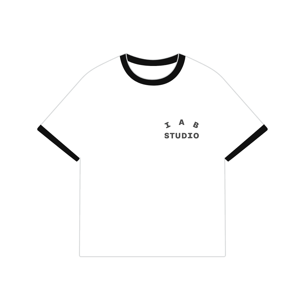 아이앱 스튜디오 이스테블리시드 티셔츠 화이트 블랙