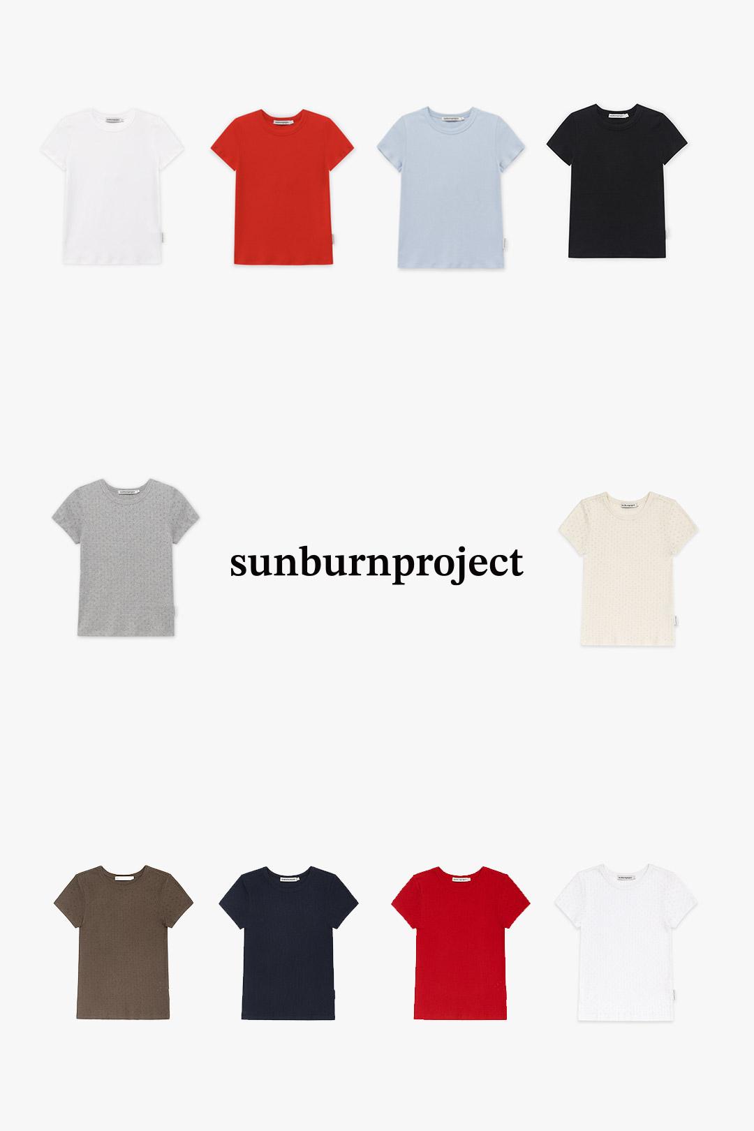 [예약배송] Sunburn Basic T-shirt (3PACK)