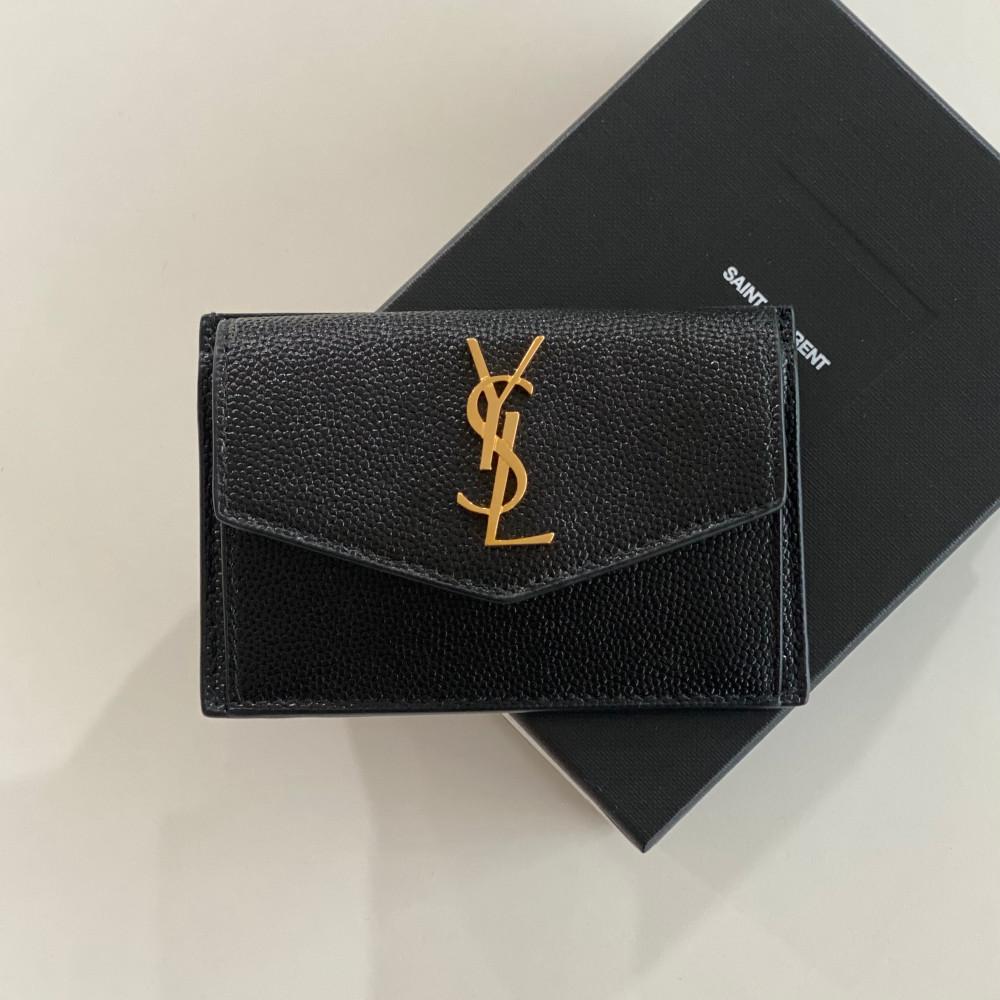입생로랑 YSL 업타운 레더 카드지갑 582305
