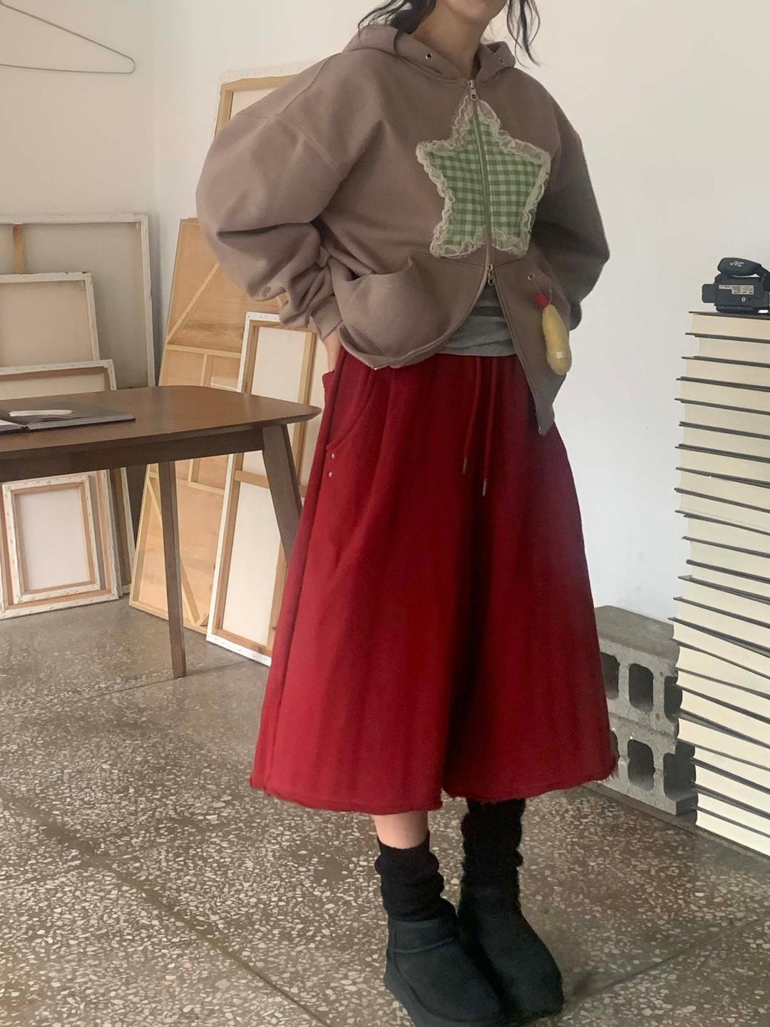 토마토 7부 와이드 팬츠