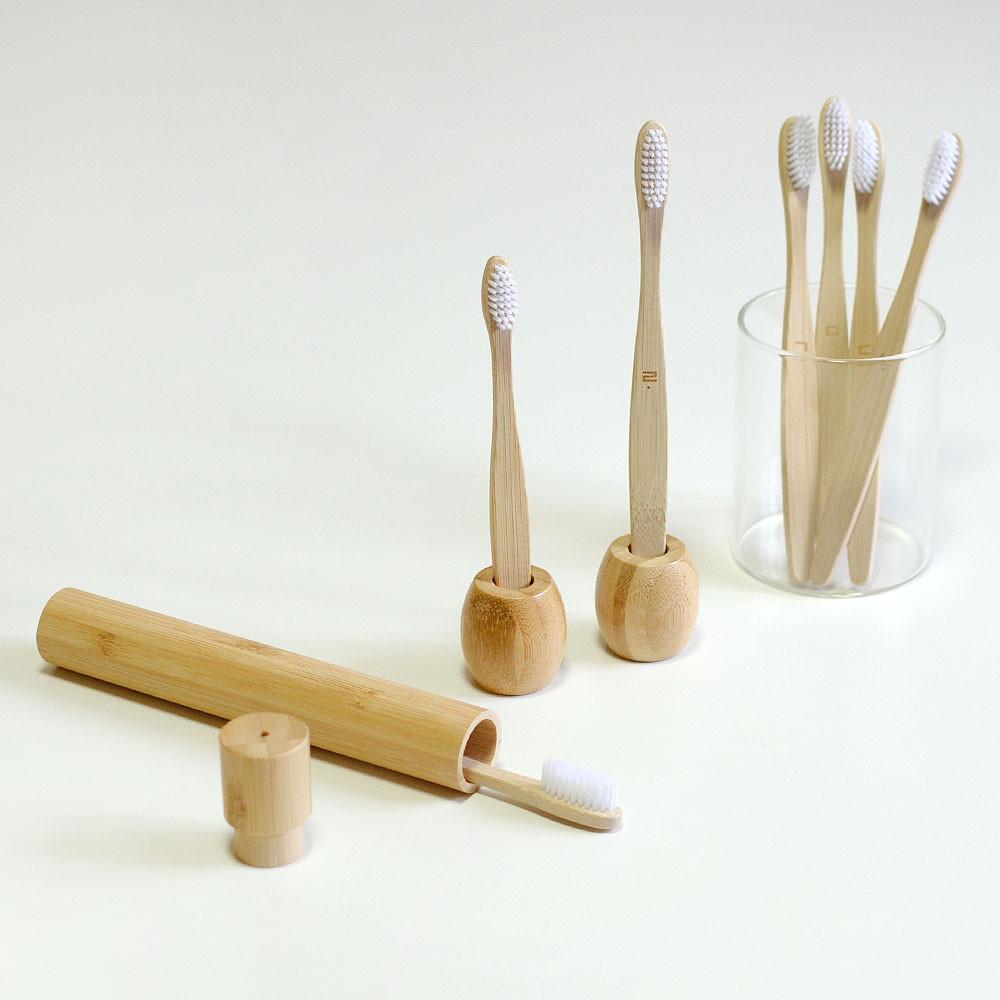 대나무칫솔 부드러운 미세모칫솔 장수 나무칫솔 성인용 무지