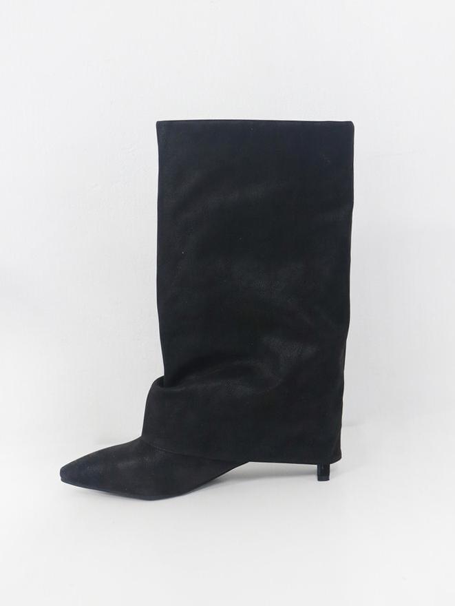 STILETTO TIP-TOE BOOTS (2COLOR)