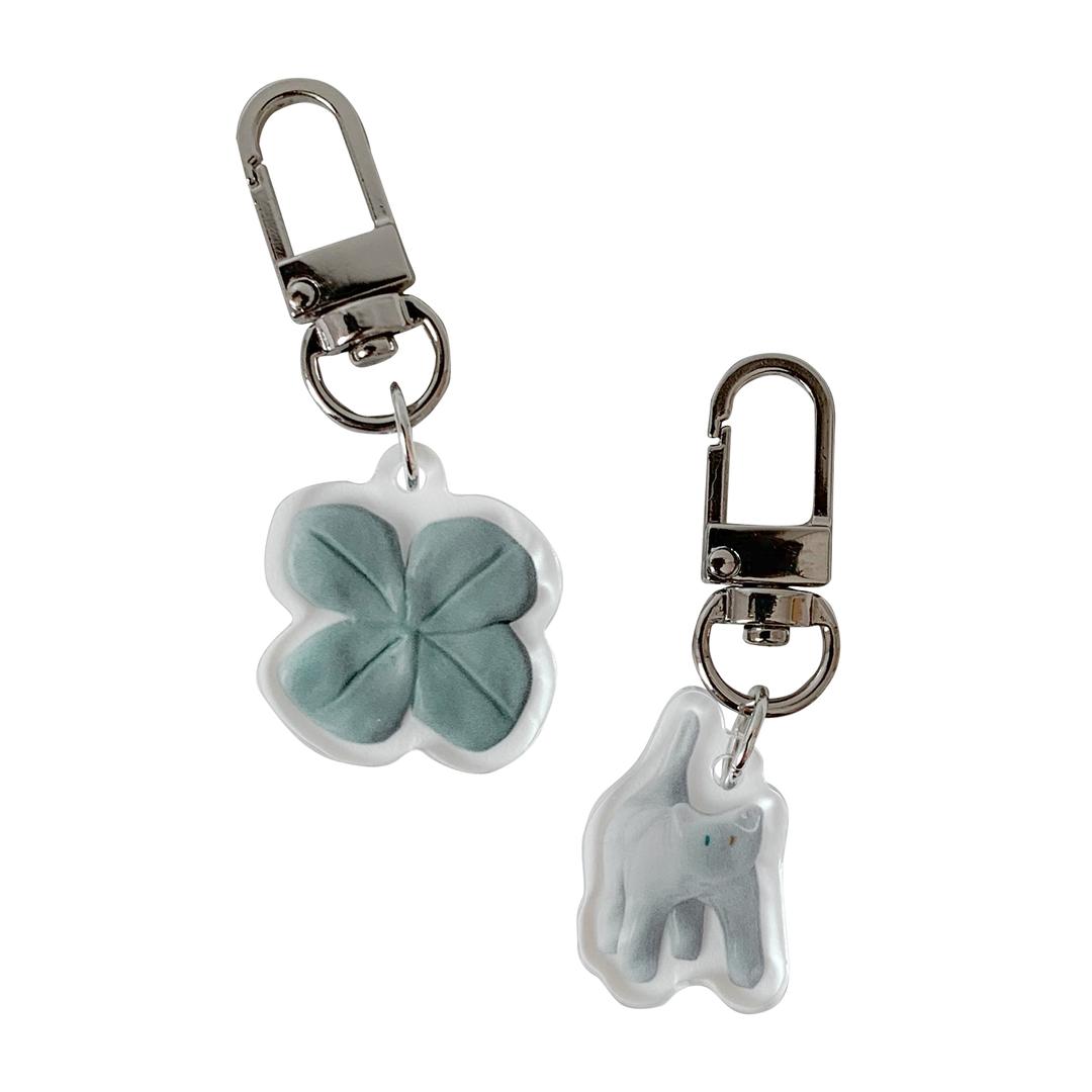 [미니 키링 세트] 북극이와 클로버