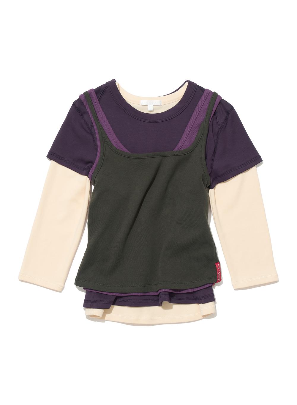 [WOMEN] PWC (SET) 4-IN-1 MULTI OVERLAY TOP_KHAKI GREEN