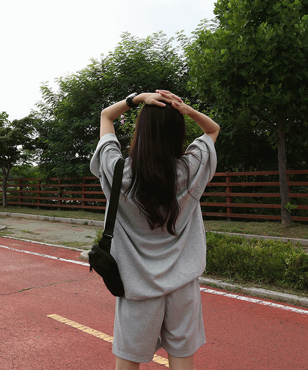 [1+1]올웨이 특양면 오버핏 반팔티