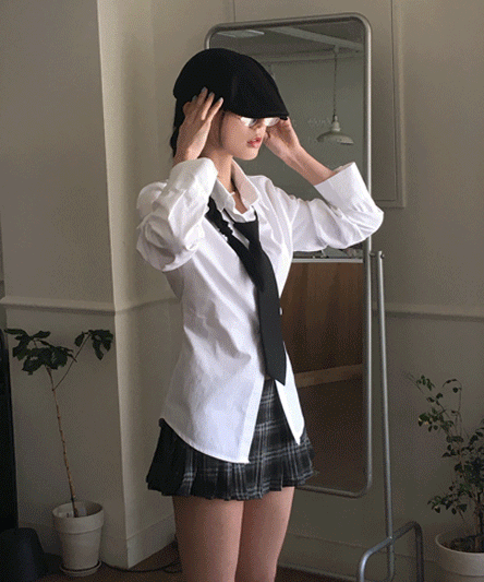 [이너추천🤍] 뒷밴딩 라인 슬림 핏 오프셔츠 - 3color