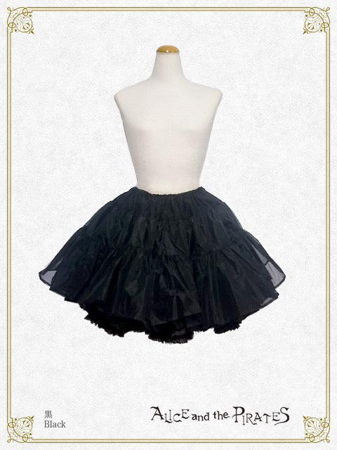 Fluffy volume short panniers - 黒 Black