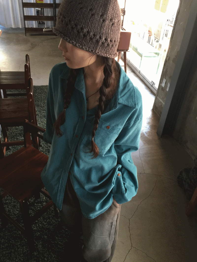 모래하우스 스테디 골덴 셔츠