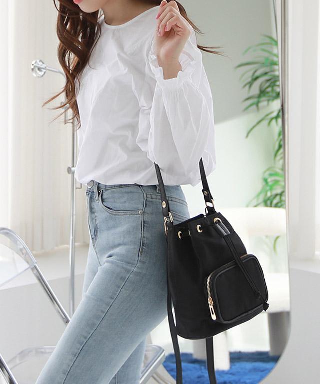 [직진배송] 라솔드 심플 데일리 복조리 버킷백