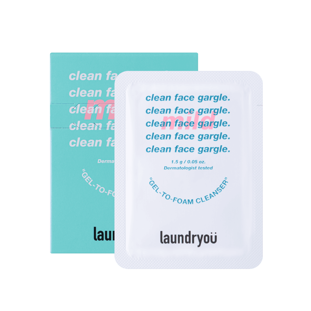 클린 페이스 가글 젤 투 폼 클렌저 마일드 미니(10매입)