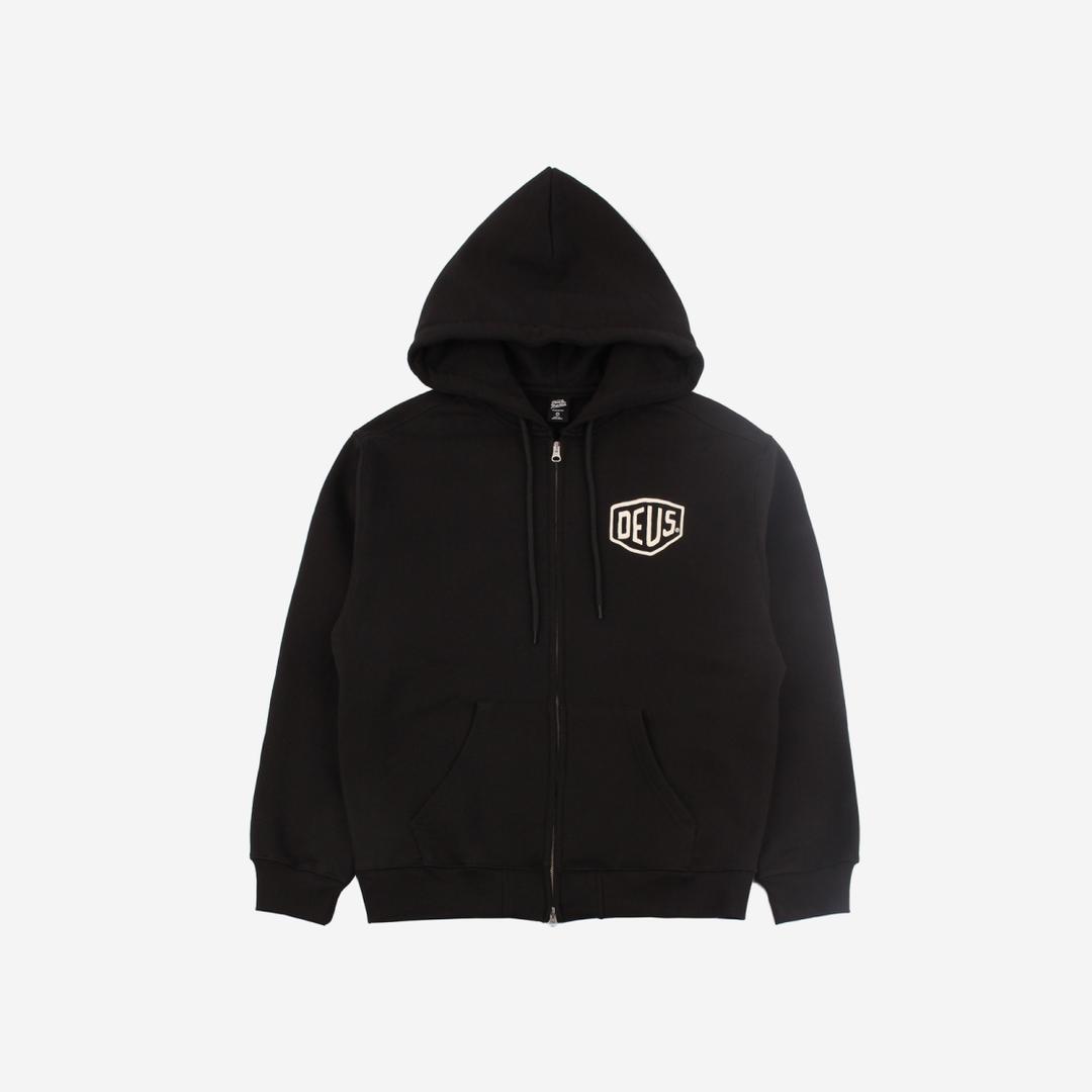 Deus Ex Machina Seoul College Hooded Jacket Black