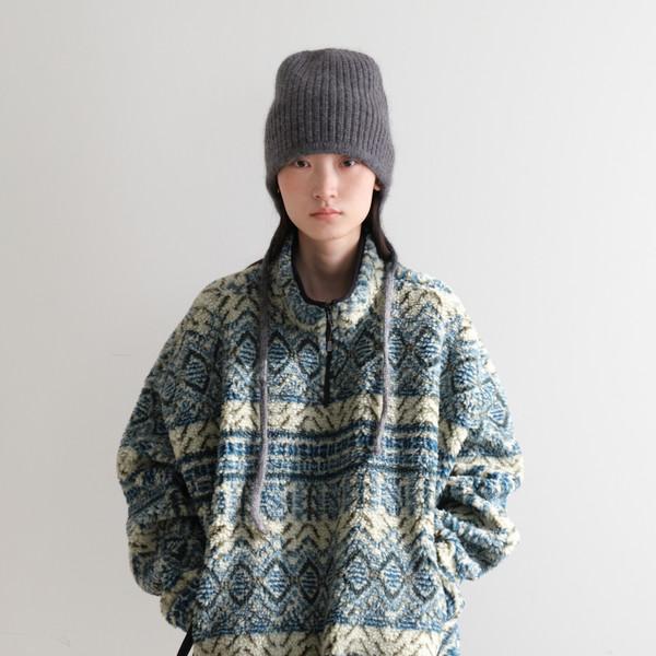 Curly Pattern Anorak (Blue Green)