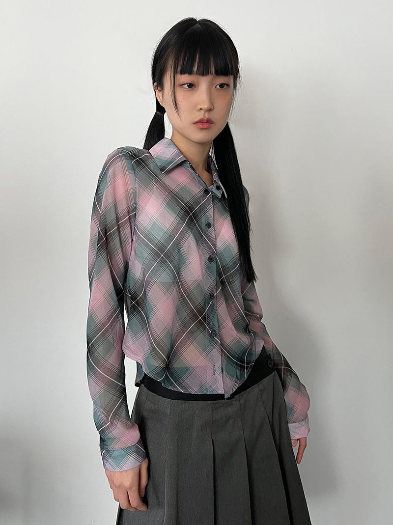 MILKY CHECK SH (pink / sora)