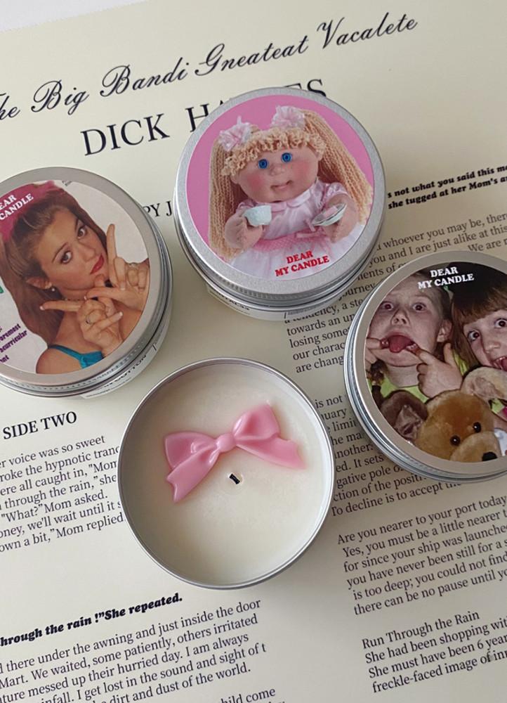 키치 하이틴 인테리어 캔들 향초 양초 냄새 습기 티라이트 소이 답례품 대량 어린이집 선물