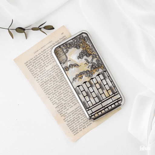 나전핸드폰케이스 기와_송학. 메탈스타일