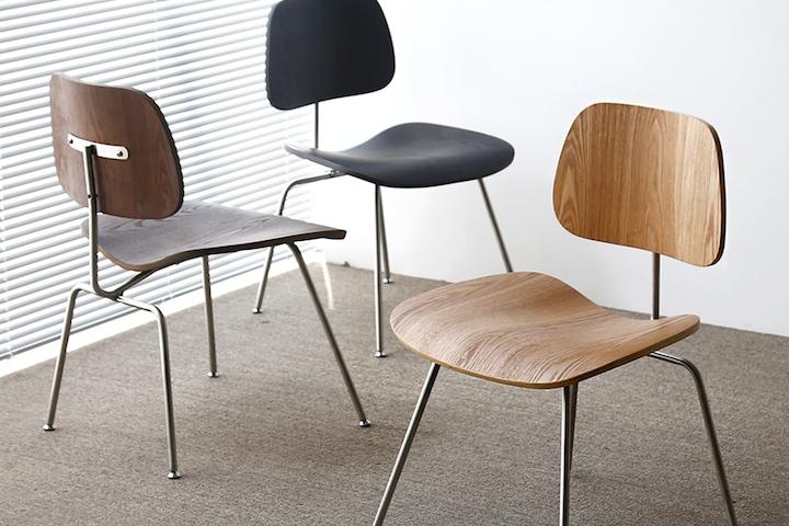 [고급형] 픽 DCM 미드센추리모던 빈티지 스테인레스 인테리어의자 3colors