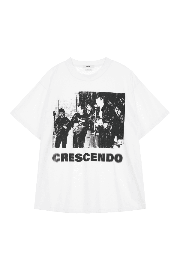 CRESCENDO GRAPHICS T-SHIRT IN WHITE